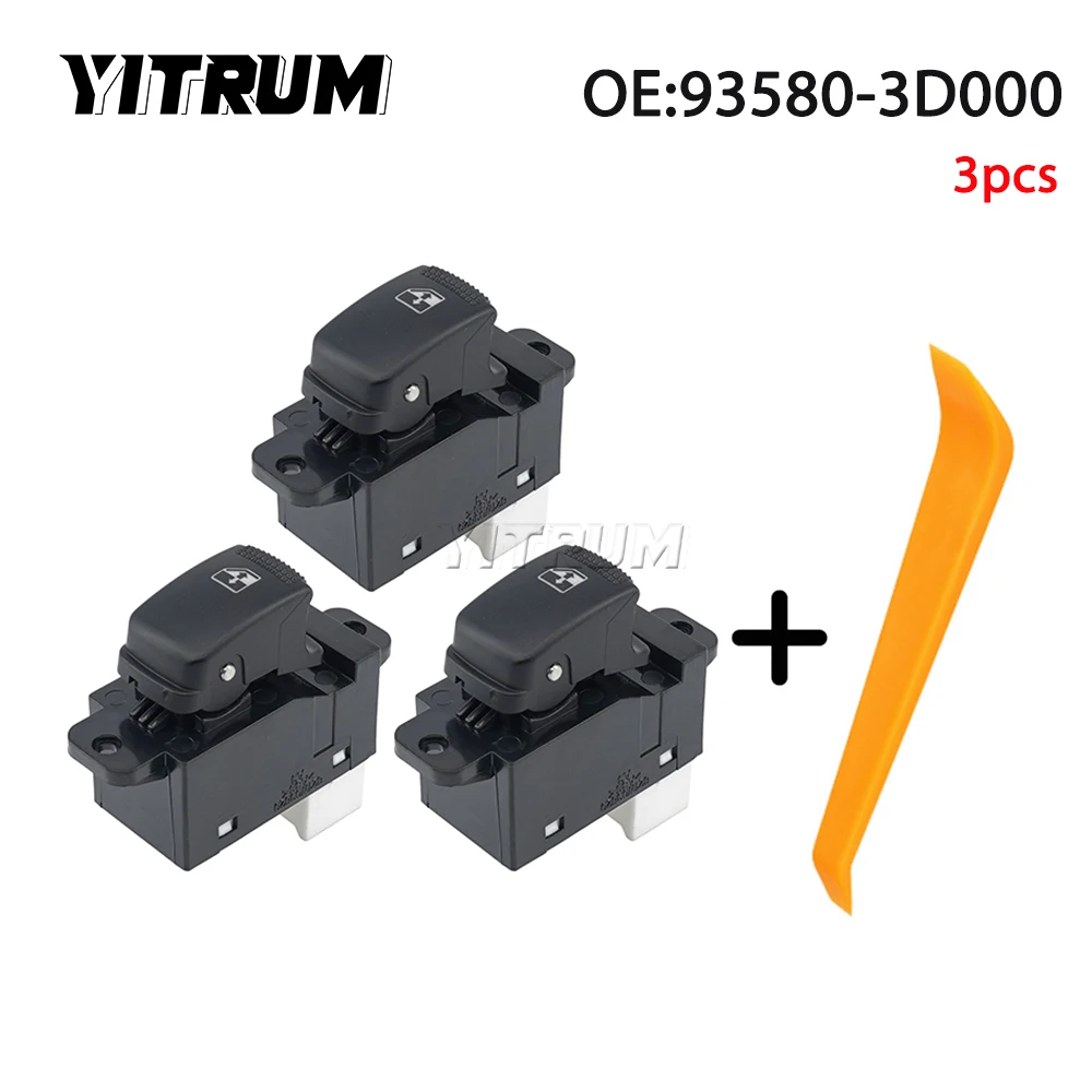 YITRUM 93580-3D000 93580-4F000 93580-2D000 Power Window Control Switch For Hyundai Elantra Sonata Kia Rio Optima Sedona