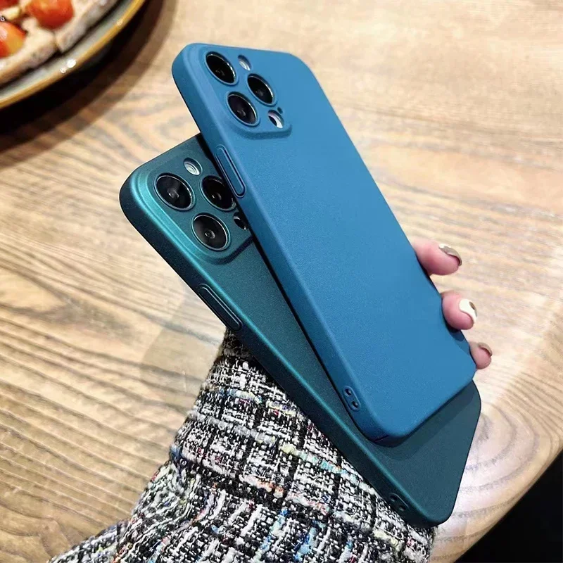 Cases For APPLE iPhone 16 16e 15 14 13 12 11 Pro Max Plus Mini Ultra Slim Matte Case Lightweight Hard Plastic Shockproof Covers - náhled 5