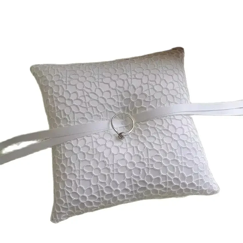 New Wedding Decor Rustic Flower girl Ring Pillow Lace Decoration & Flower Ring Pillow Cushion Bearer Decor Bridal Products