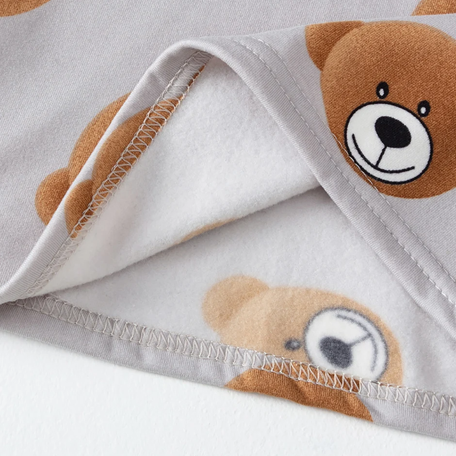 2-teiliges Kinder-Set mit niedlichem Cartoon-Motiv, mehrfarbig, für Frühling/Herbst, wärmend, bequem und schweißabsorbierend, für Jungen/Mädchen, ideal für zu Hause. – Detail 11