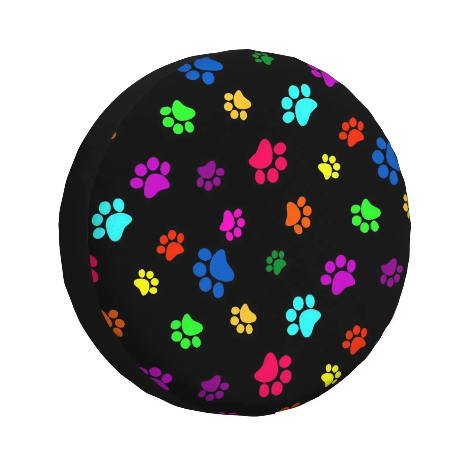 

Красочный чехол для запасного колеса с принтом лап, водонепроницаемый защитный чехол для колес внедорожников 14, 15, 16, 17 дюймов