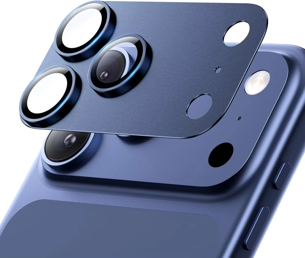 NNBILI Für iPhone 17 18 Pro Max Kameraobjektivschutz Starke Haftung Metall Gehärtetes Glas Kamera-Bildschirm Vollschutzabdeckung