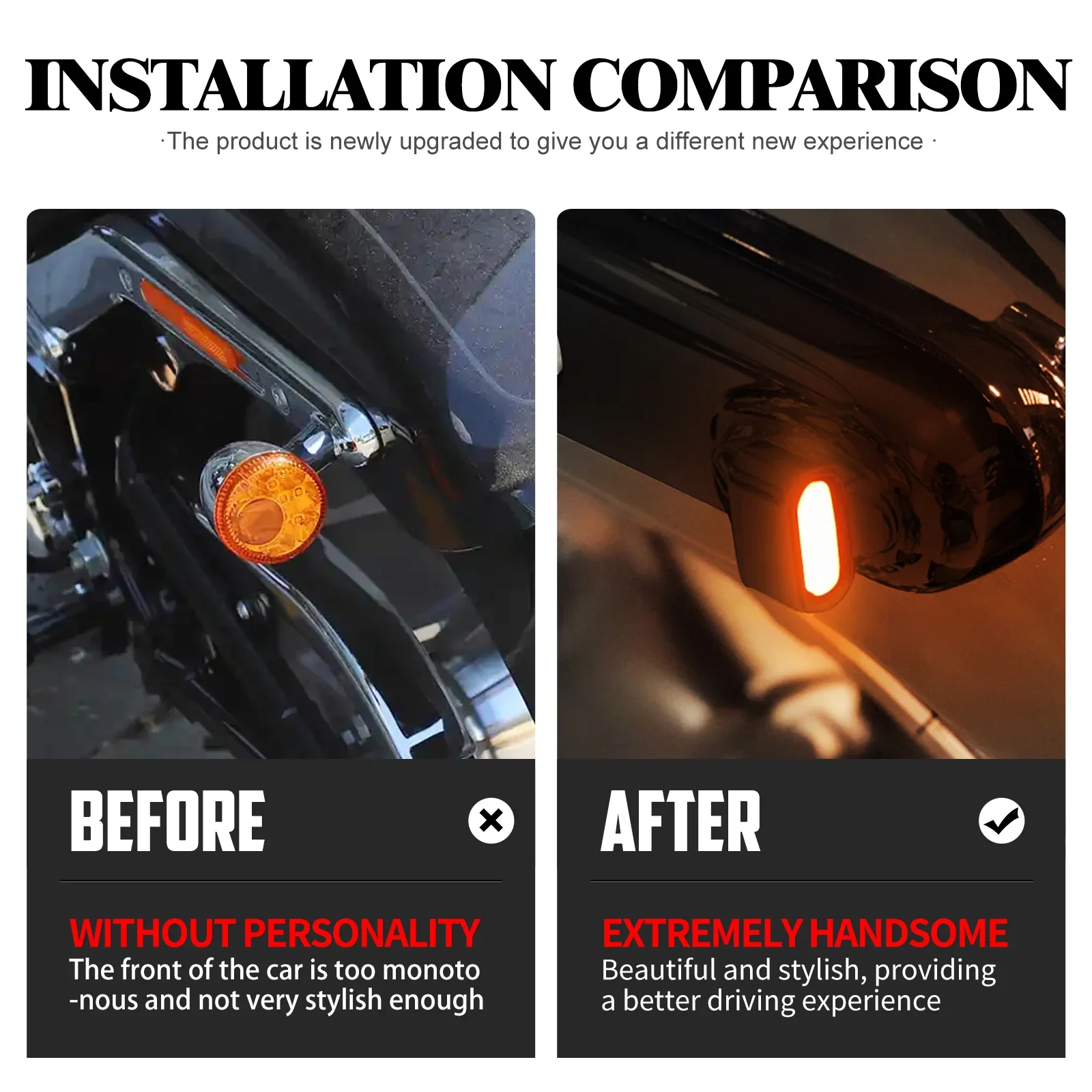 Motorcycle Rear LED Lights With E-Mark Turn Signal For Harley Dyna 00-17 Softail Low Rider FXBB 00-2025 Brake Running Indicator