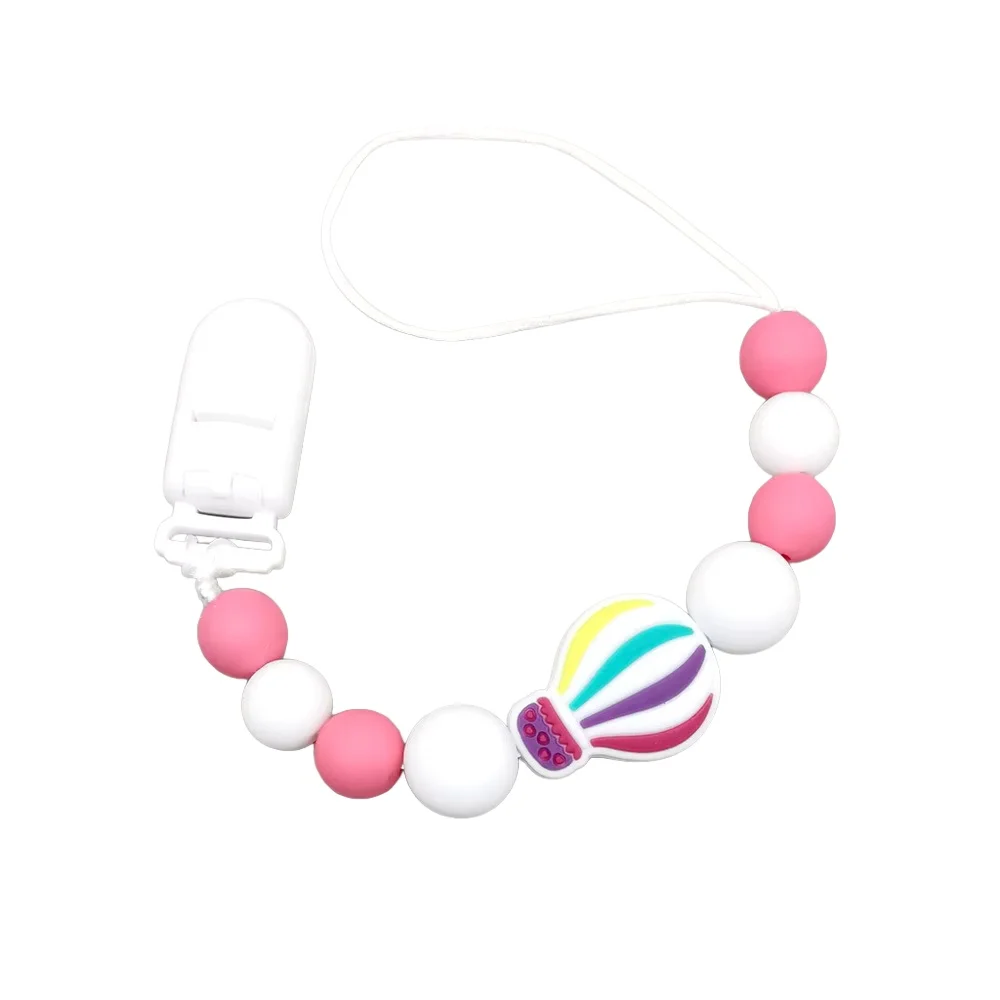 

Детские пластиковые зажимы для соски, держатель-цепочка, силиконовый воздушный шар, прорезыватель, цепочка для прорезывания зубов, подарок для детского душа