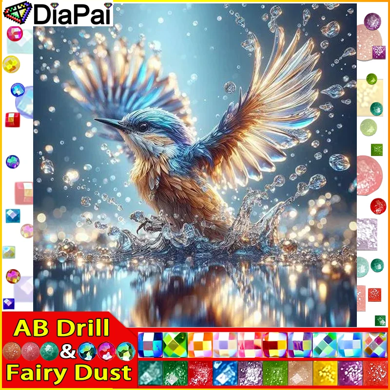 DIAPAI Fairy Dust AB Diamond Painting Full Square/Round Diamond