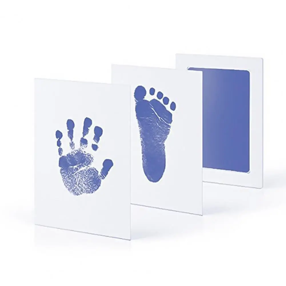 Skin Baby Footprint Kit Ink-free Baby Footprint Handprint Kit for Newborns Pets Clean Safe Keepsake for Precious Moments No Skin