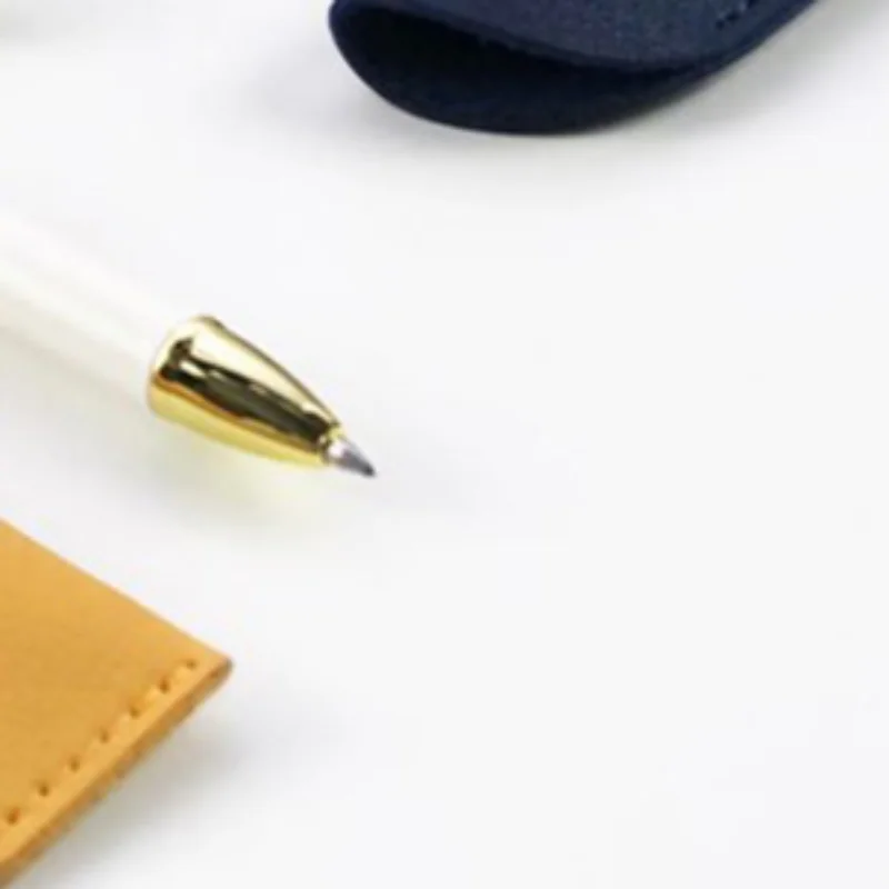 

PU Leather Pencil Holder School Pen Storage Bag Pen Case Solid Color Wear-resistant Pen Protective Sleeve Small Sign Pen Cover