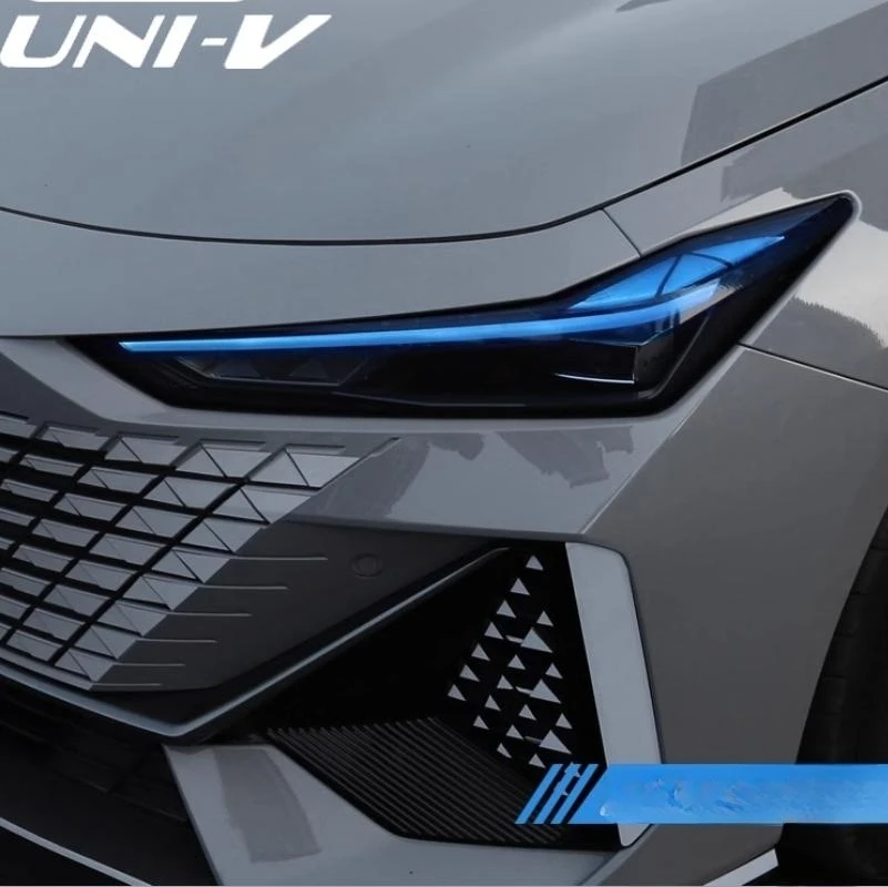 لون تغيير فيلم كشافات غطاء ل CHANGAN UNI-V UNIV ، المصابيح الأمامية الحاجب الجفون تقليم ، الملحقات الخارجية ، 2022 ، 2023