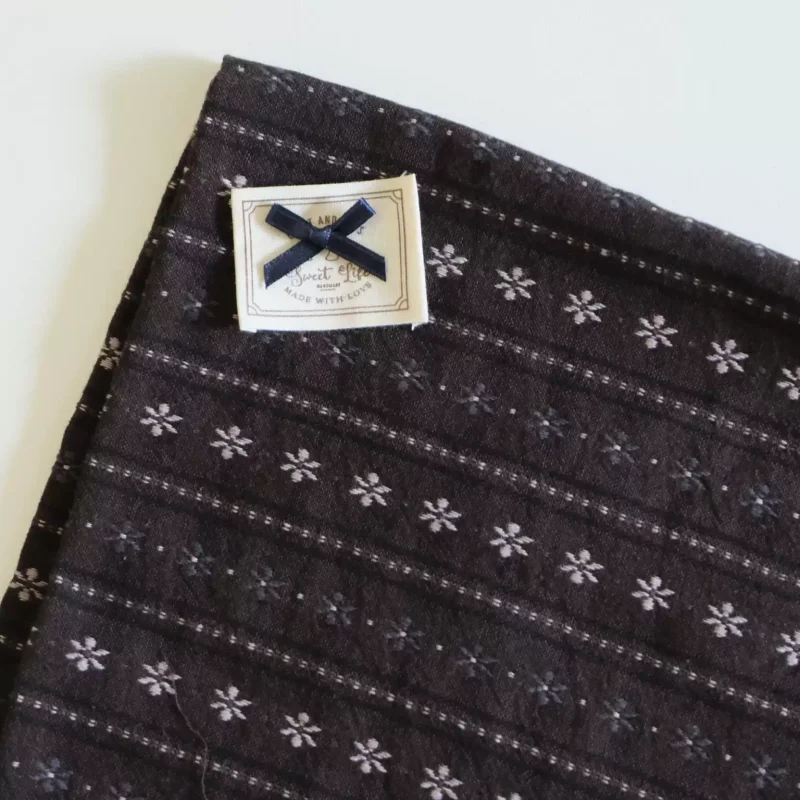 Coffee Grey Printed Cotton Fabric Handmade Headband Sewing Project Material for Creative Handicrafts
