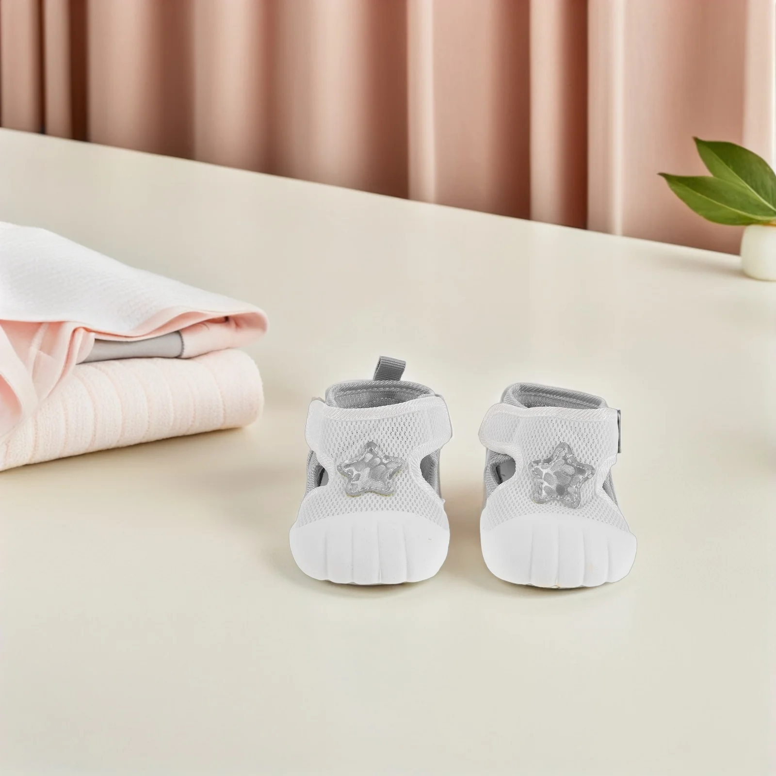 1Pair Baby Sandal Breathable Mesh Baby Walking Shoes Soft Flexible Sole Non Slip Toddler First Walker Summer Footwear for 11-15