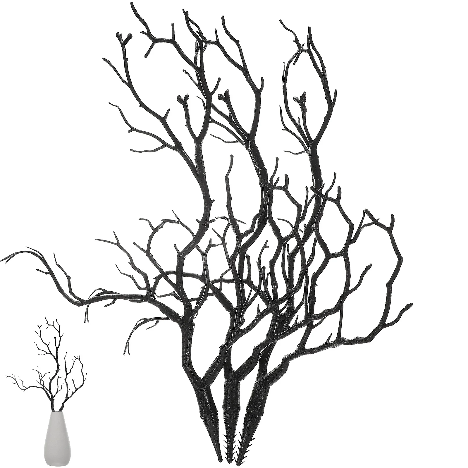 

3Pcs Simulation Coral Branch DIY Accessories for Halloween Decors Party Supplies Antler Hairband Craft Premium Plastic Decor