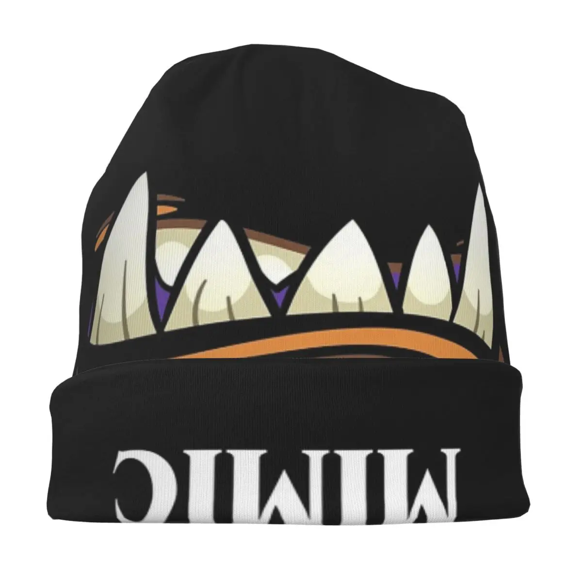 بالتأكيد ليس تقليد منضدية آر بي جي الألعاب Skullies قبعة صغيرة دافئة الخريف الشتاء في الهواء الطلق قبعة محبوك بونيه قبعات للجنسين #3