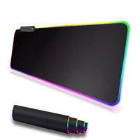 RGB Gamer Keyboard Mouse Pad LED Light Mouse pad Computer Accessories Desk Mat Multi-size Rubber Game Computer Non-slip Mousepad
