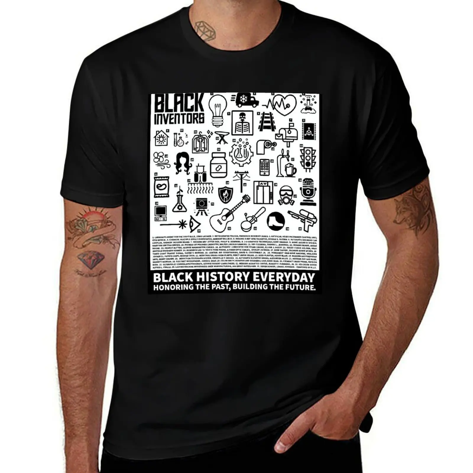 Black Inventors. Black History Month Everyday T-Shirt Large Size Short Sleeve T-Shirt