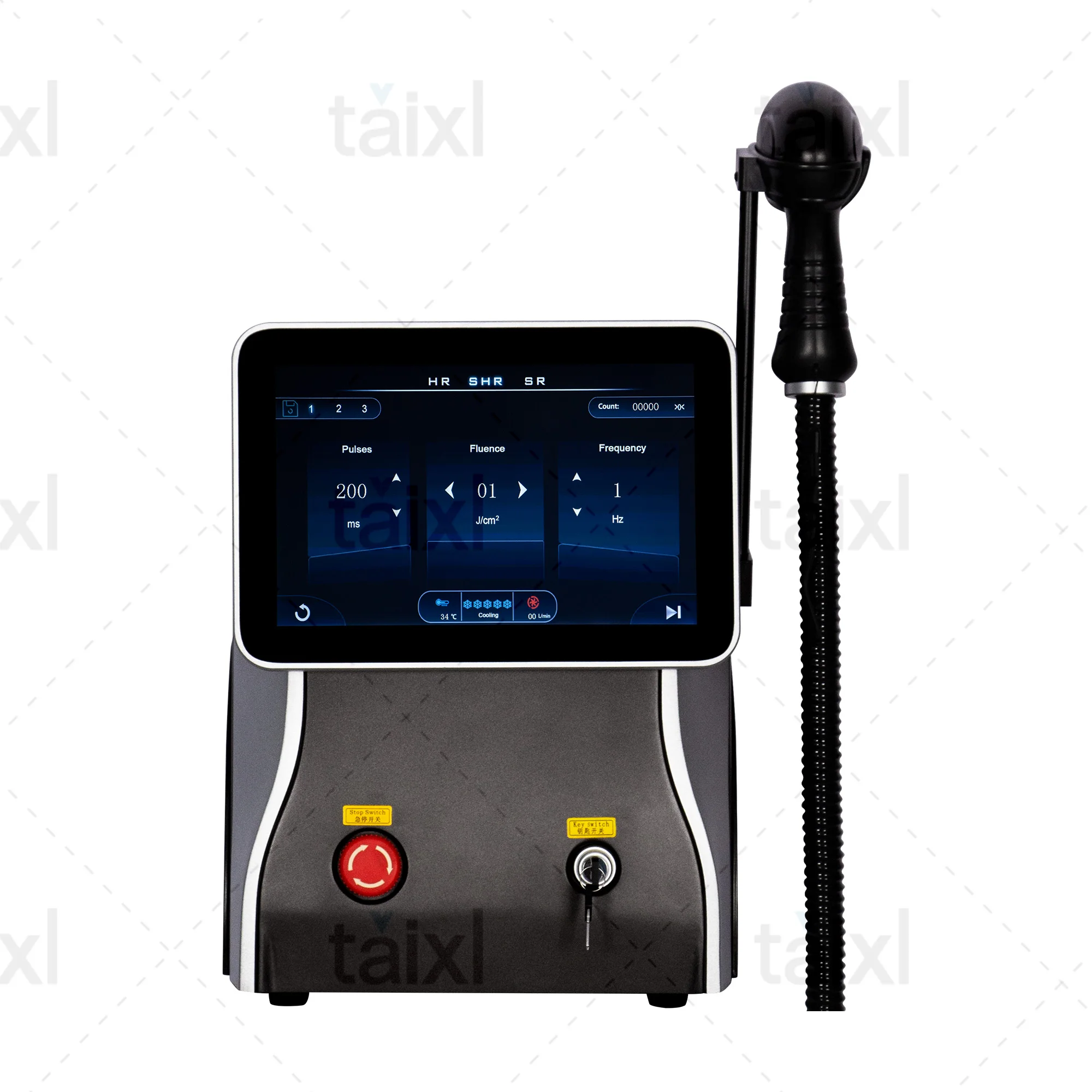 Painless Laser Hair Removal Device 808nm 755nm 1064nm with Ice Cooling Head for Efficient Permanent Hair Removal