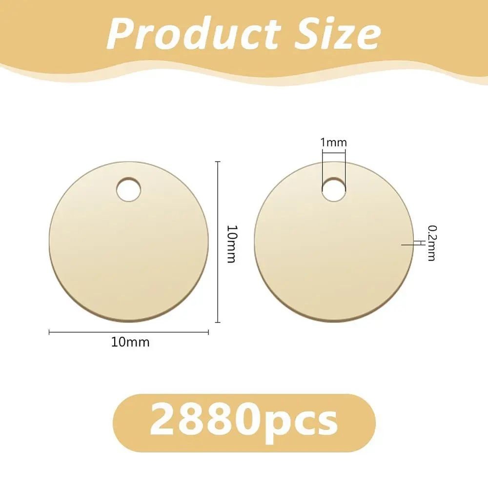 2880Pcs Flat Round Sequins for Crafts 10.5mm Round Paillettes Gold Large Sequin Paillettes Craft Loose Sequins for DIY Sewing