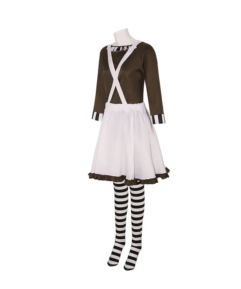 Oompa Cosplay Costume Loompa Movie Chocolate Clown Disguise Set Uniform Dress Suit Women Men Halloween Carnival Party Clothes