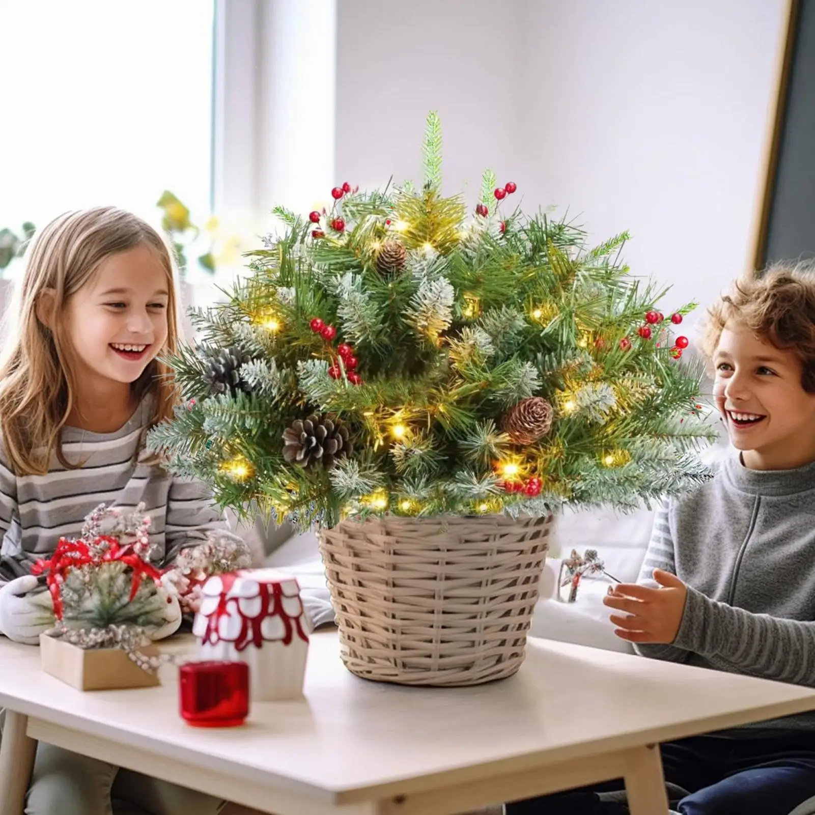 

Holiday Planter Filler Outdoor Light Up Planter Filler With Tripod Stake Home Decoration For Yard Garden Flower Beds Retail