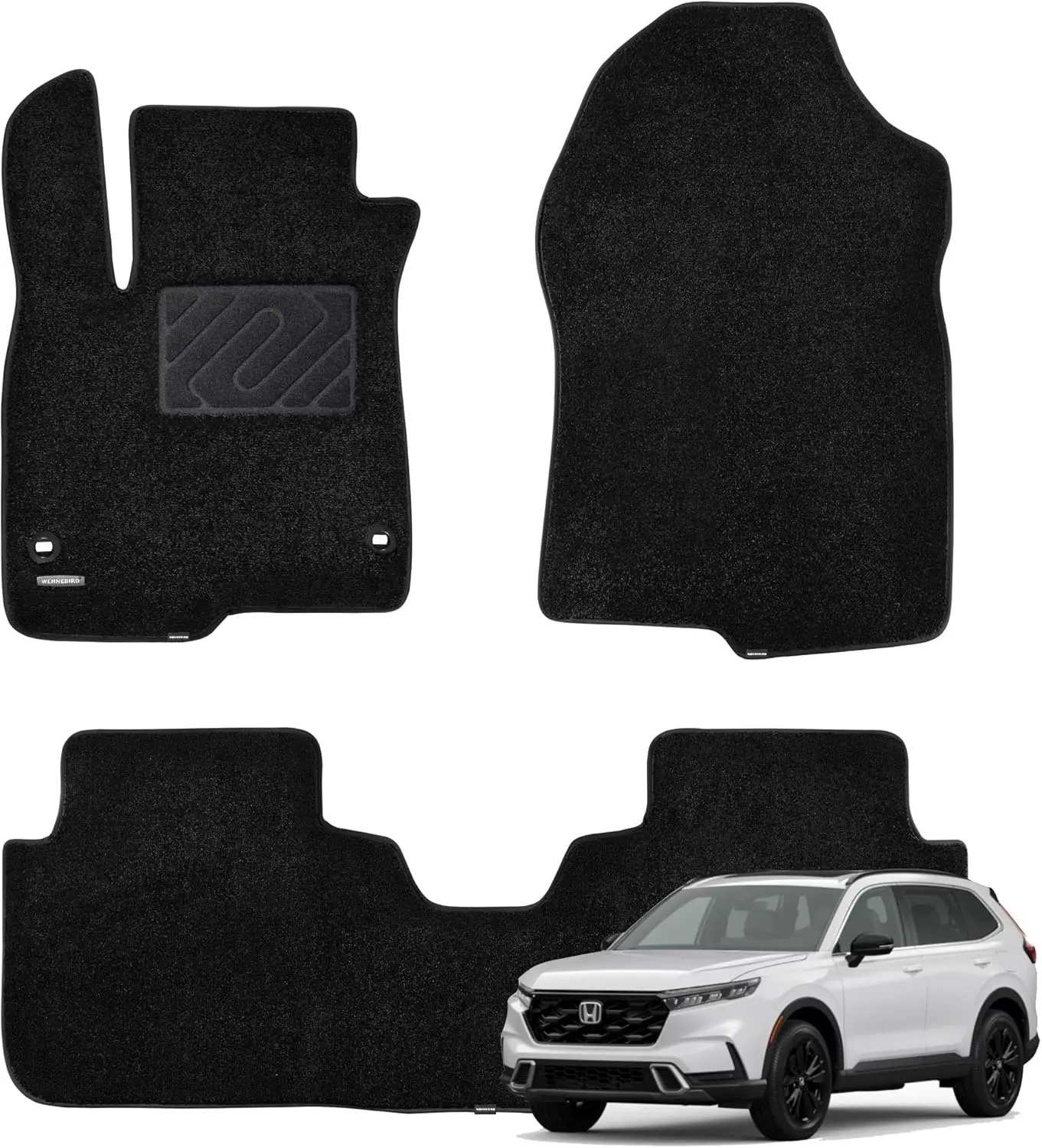 All-Weather Car Interior Use, Carpet Material, 0.5-Inch Ultra-Thick, Noise-Reducing, Waterproof and Anti-Slip Floor Mats