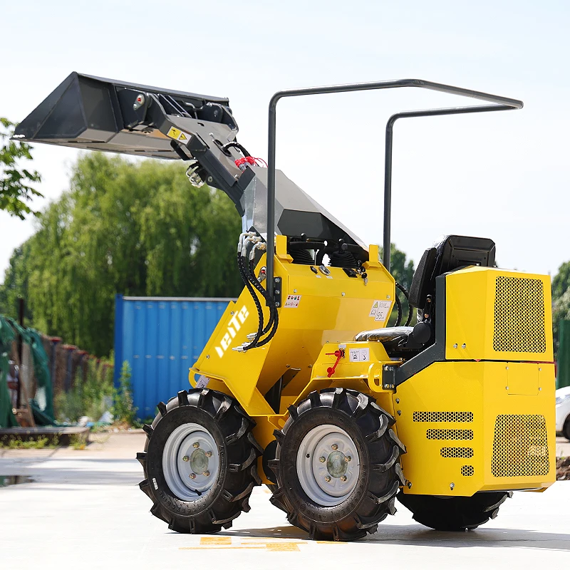 customized Skid Steer Loaders Full-hydraulic Multifunctional Skid Steer Loader Cheap Compact Diesel Skid Steer With Wheel