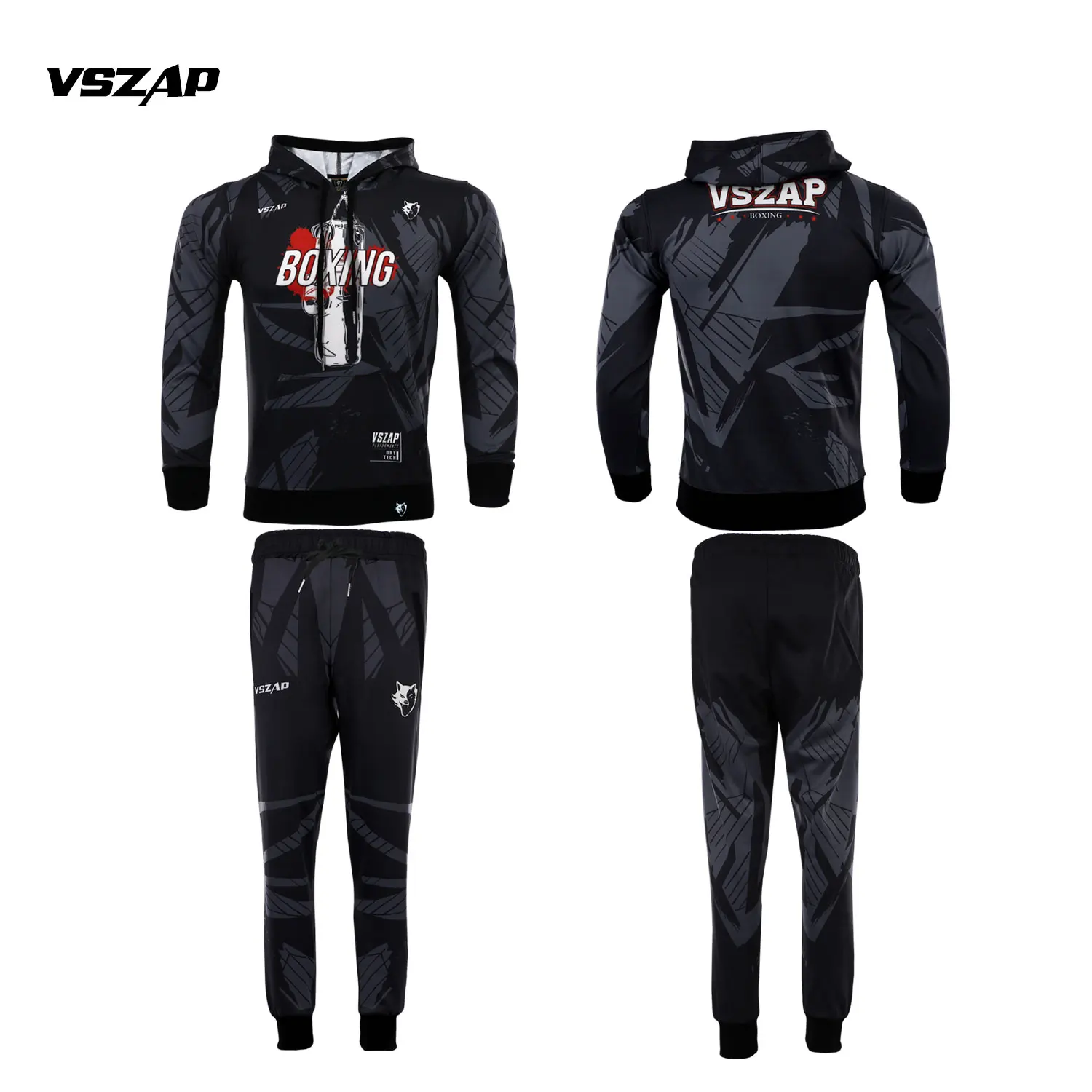 

VSZAP sweatshirt, sweatpants, fighting autumn and winter training suit, S-2XL, multiple customizable designs, hooded jacket, MMA