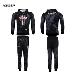 VSZAP sweatshirt, sweatpants, fighting autumn and winter training suit, S-2XL, multiple customizable designs, hooded jacket, MMA