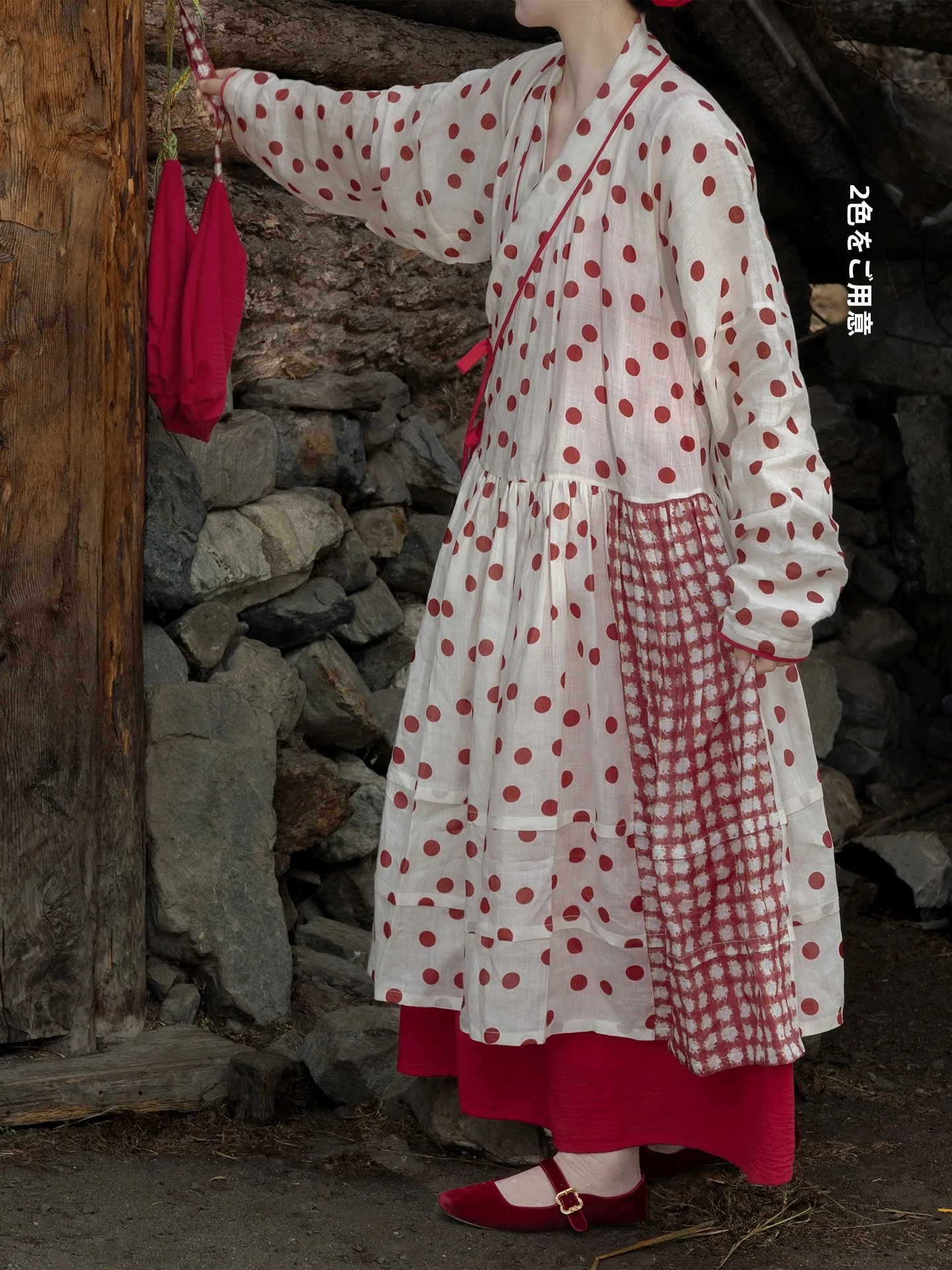 

Chang Gong Yu Polka Dot Hanfu Dr Linen Strap Ming Dynas Sle Spring 2026 New Arrival Women's Traditional Chinese Clothing