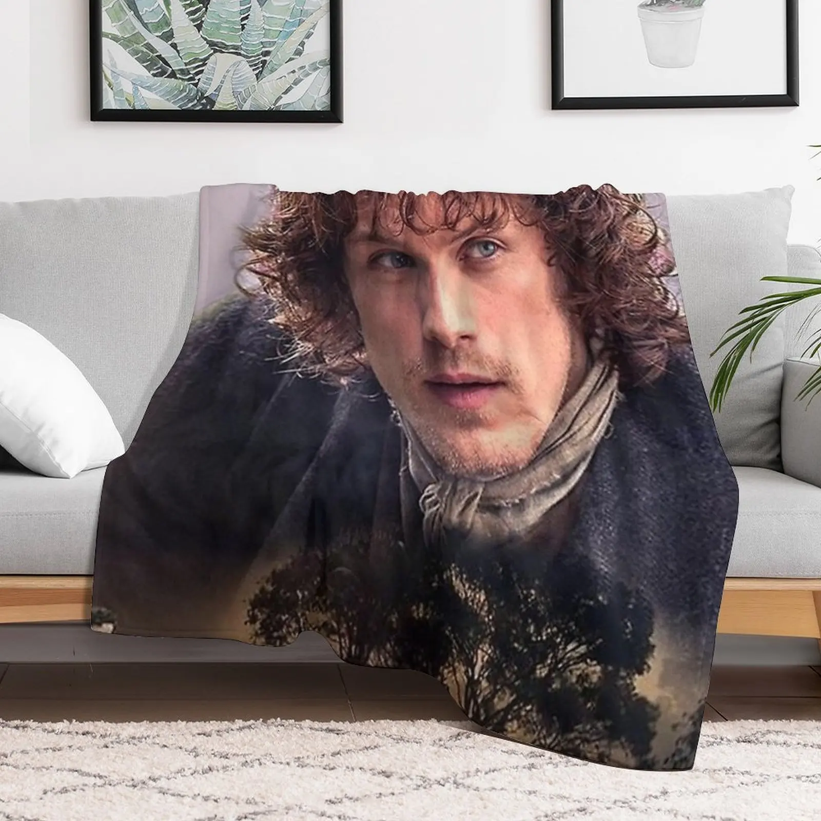 

Sam Heughan Throw Blanket Extra Large Throw Loose anime Blankets