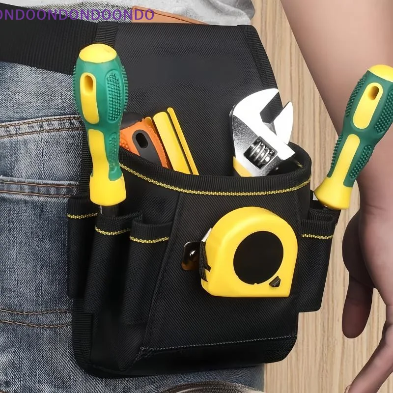 Electrician Tool Waist Pouch Durable Heavy Duty Oxford Canvas Cloth for Commercial Electrical Installation Work