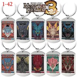 Anime Monster Hunter Tri Dragon Cosplay Metal Alloy Key Chain Keychain Pendant Prop Accessories Gift