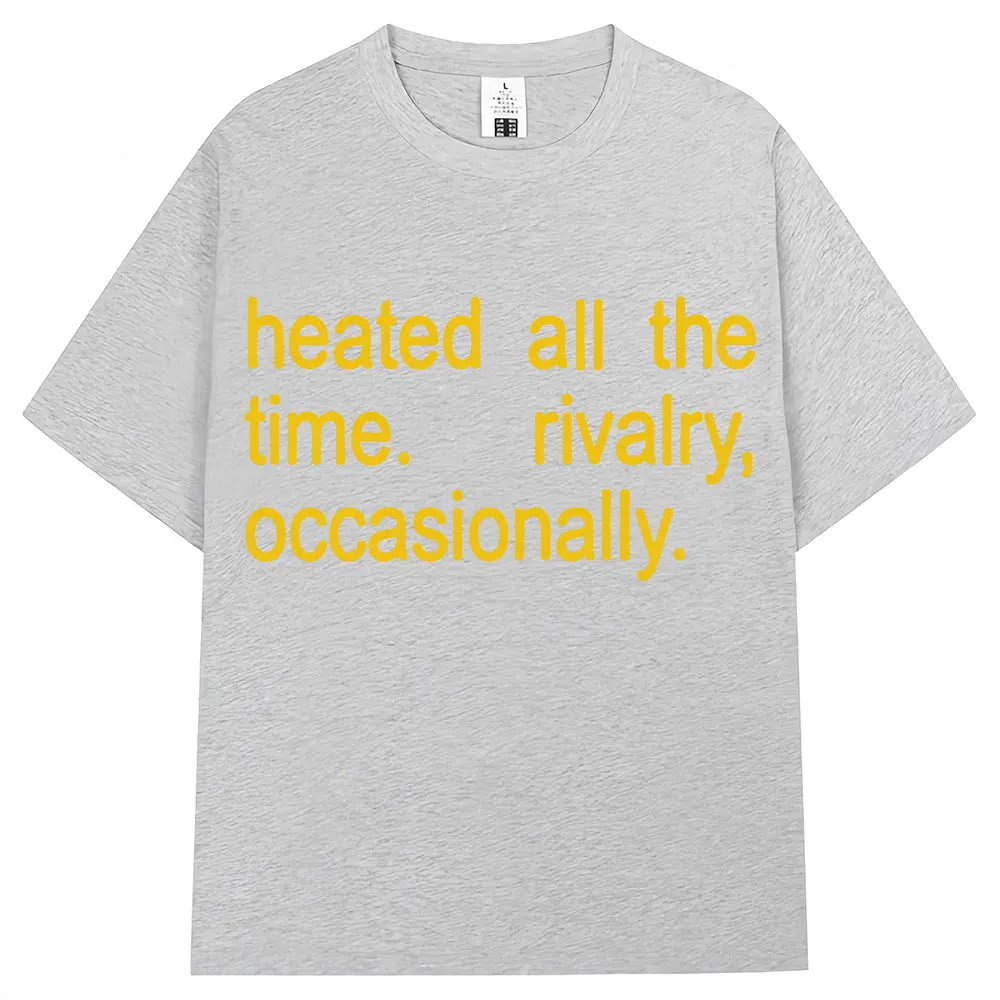 Heated Rivalry Heated All The Time Graphic T Shirts Men Women Fashion Popular T-shirt Cozy Cotton Oversized Casual Short Sleeve image 6