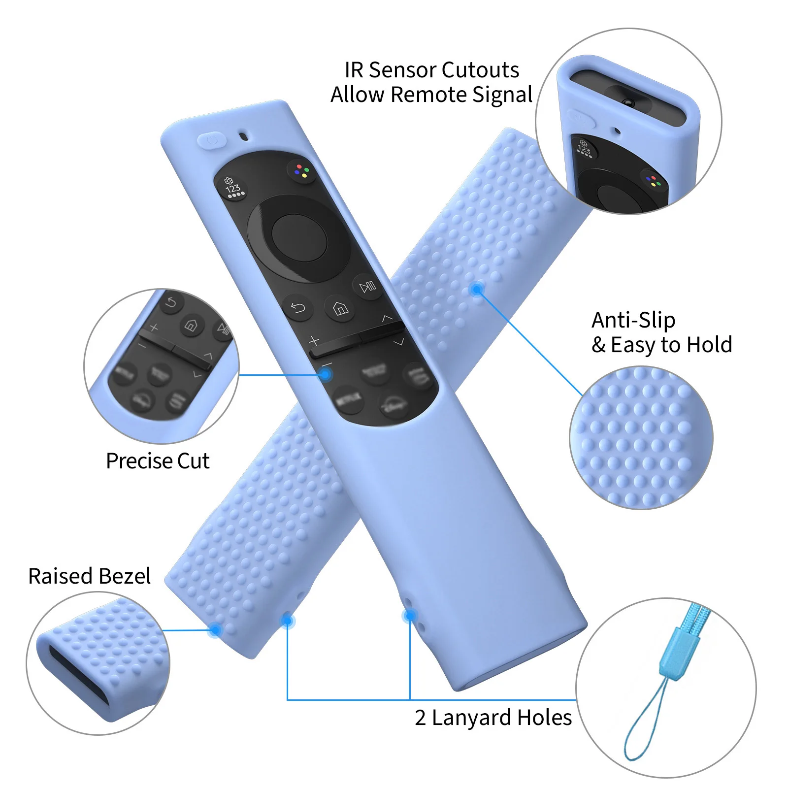 Custodia protettiva in Silicone per telecomando Samsung Smart TV BN59-01385A 01388A 01388H custodia in Silicone antiscivolo antiurto