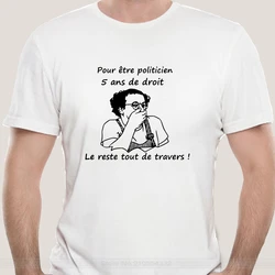 Tops Tee T Shirt Political Coluche T-Shirt New Cool Gym Tops For Men Women Tshirt S-5XL Size 11 Colors