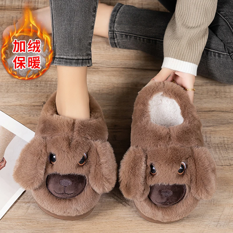 

Детские хлопковые тапочки для мальчиков 7-14 лет, милые тапочки с героями мультфильмов для девочек, осень и зима для маленьких детей