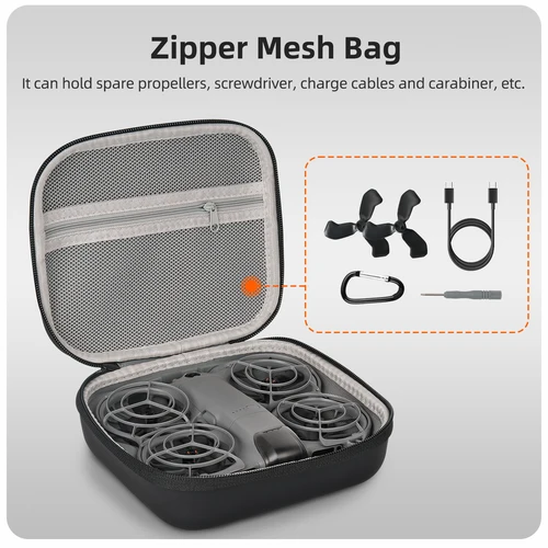 Imagen 2 del producto Sunnylife bolsa de almacenamiento Estuche de transporte caja protectora a prueba de golpes para DJI NEO 2 gafas de vuelo N3/Motion 3 accesorios para drones