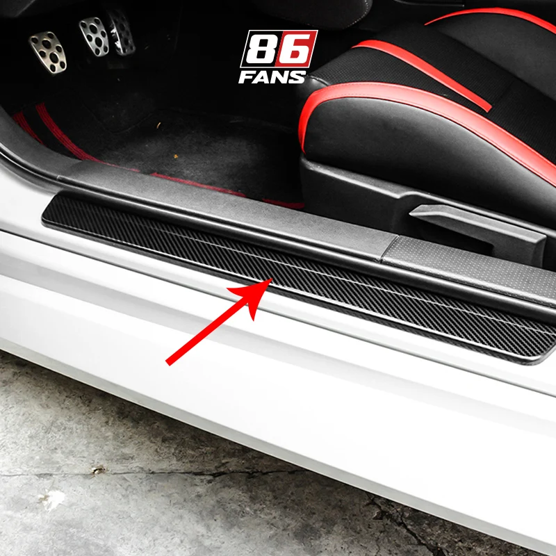 

2pcs 4pcs Door Sill Protector Anti-Dirty Scuff Plate Cover Guard Sills Protector Trim Welcome Pedal Protect For GR86 BRZ 2023 22