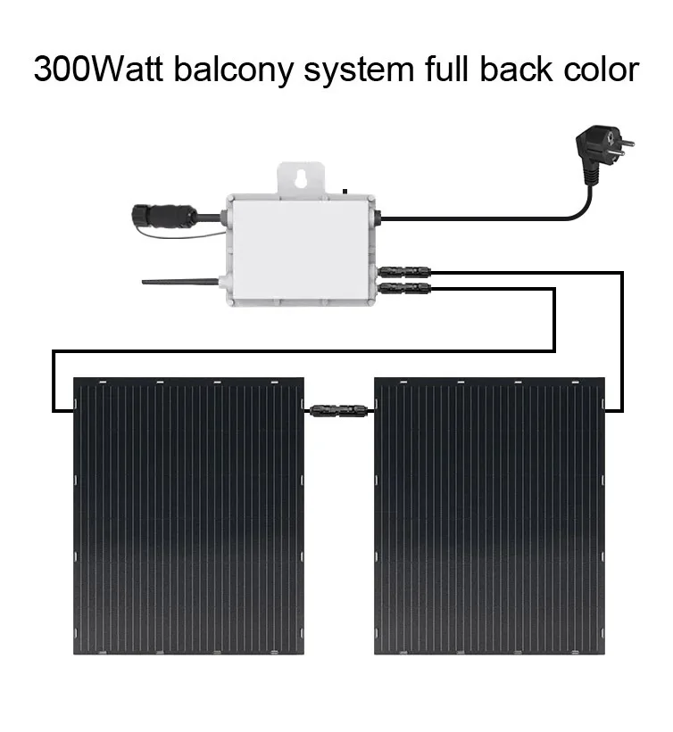 220W Balcony Solar Semi Flexible Board Marine Household Anti-Skid Etfe Small Power Generation System Cell Power Generation Panel