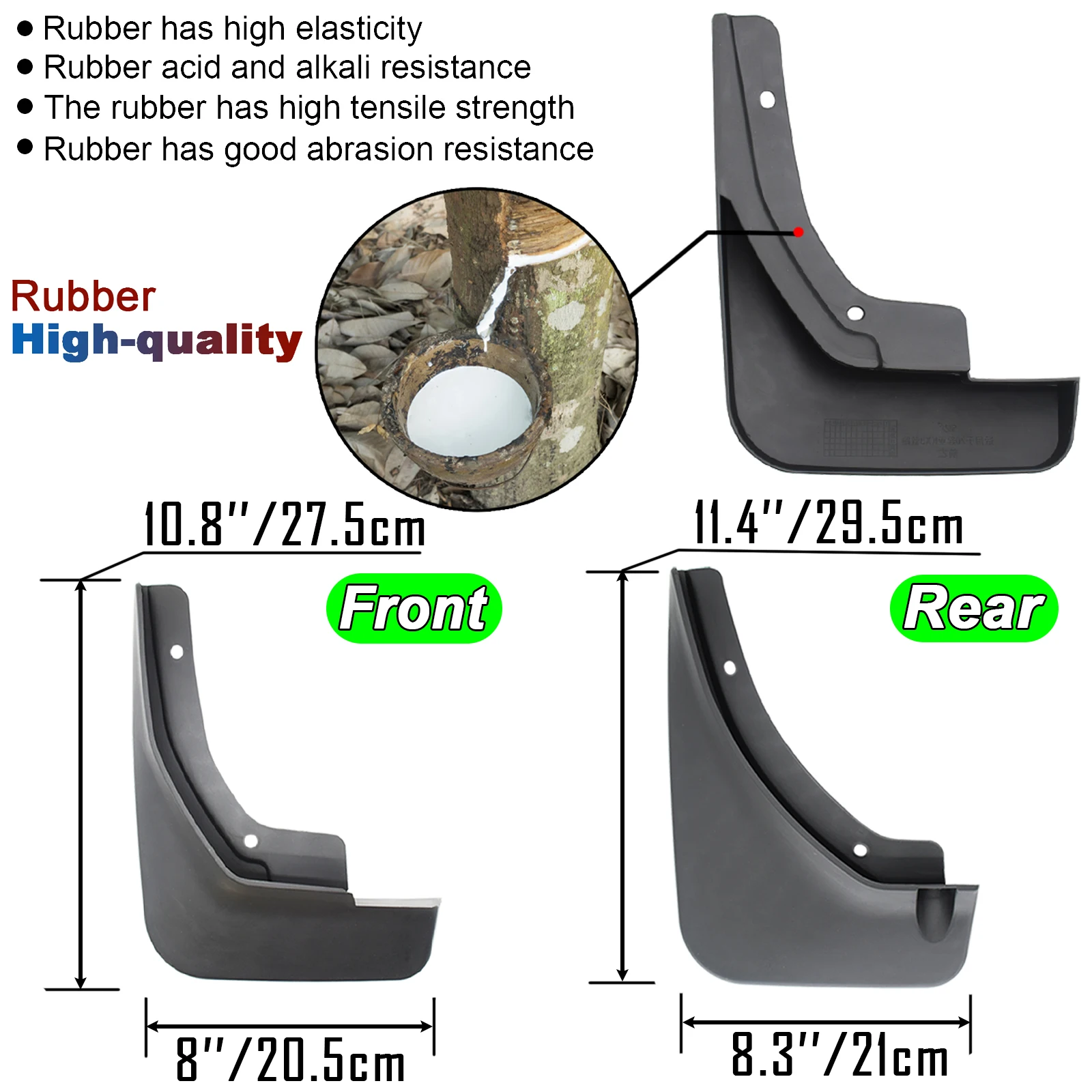 4x/Set Molded Car Mud Flaps Splash Guards For Kia Seltos SP2 2019 2020 2024 Mudflaps Mudguards Car Front Rear Wheel Tyre Styling