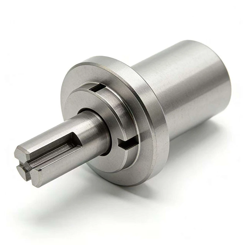 

CNC Machined Stainless Steel Drive Shaft / Precision Splined Transmission Shaft with Flange 5 Axis Cnc Machining Services