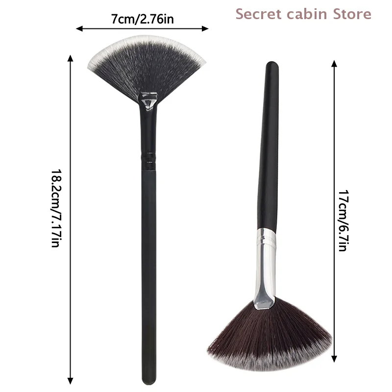 Professionele Fan Brush Face Foundation Blush Concealer Brush Synthetische vezels Fan Brush Makeup Tools