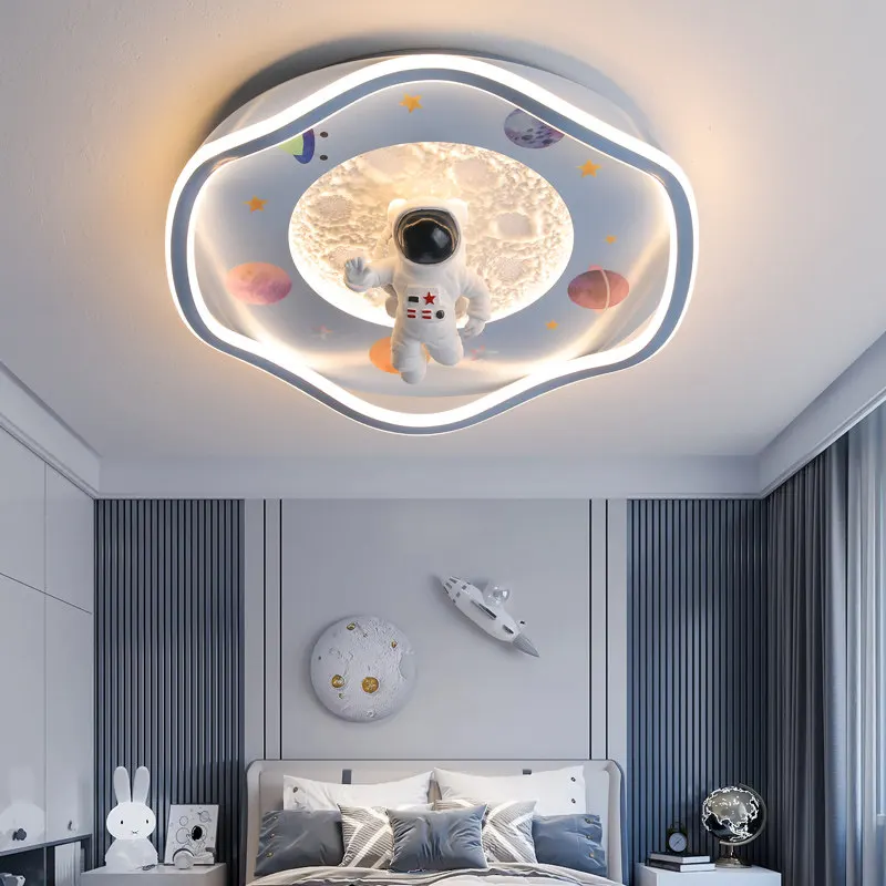 

Светодиодная люстра с героями мультфильмов для детской комнаты, спальни, кабинета для маленьких девочек и мальчиков, современное украшение для дома с луной, блестящий потолочный светильник