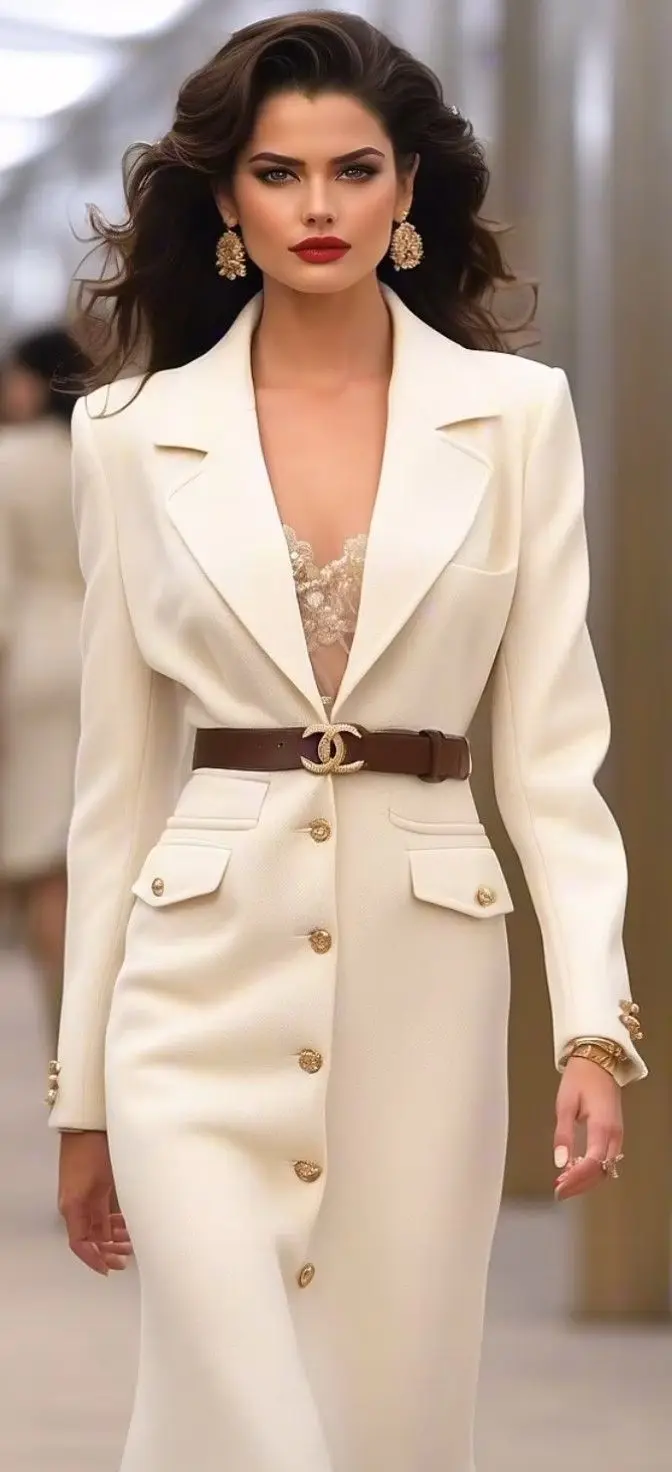 

Beige Long Women Suit 1 Pcs Blazer Prom Dress Cotton Single Breasted Spring Formal Office Lady Jacket Customized Wedding Coat