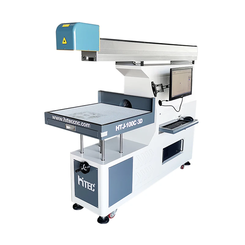 Customized 3d Dynamic Galvo Meter Co2 Laser Marking Laser Machine For Wood Plastic Jeans Leather