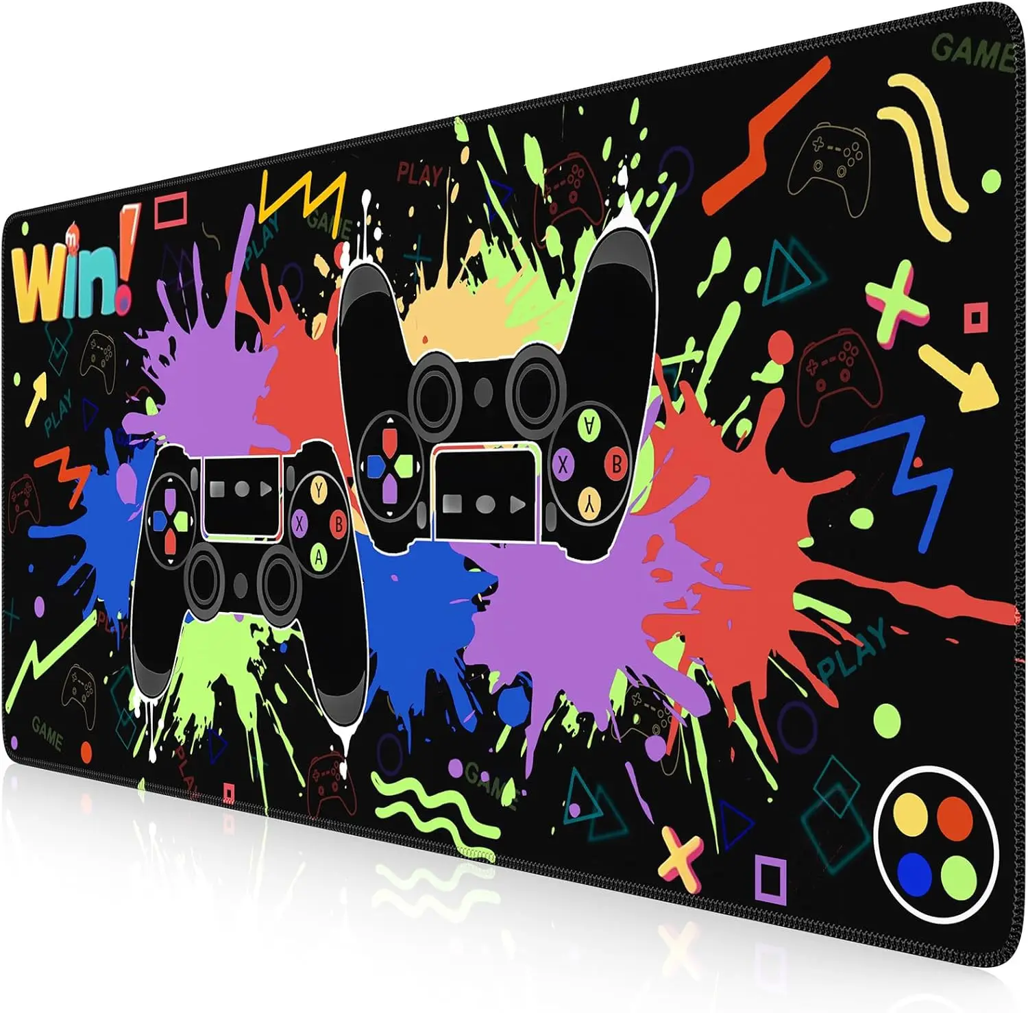 

Коврик для мыши, настольный коврик, большой коврик для мыши на весь стол, противоскользящий коврик для компьютера XXL с гладкой поверхностью и прошитыми краями для рабочего стола