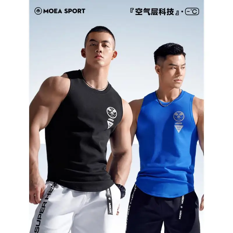 DROZENO Sleeveless T-shirt Leisure Air Layer Waistcoat Men's Summer Training Fitness Vest