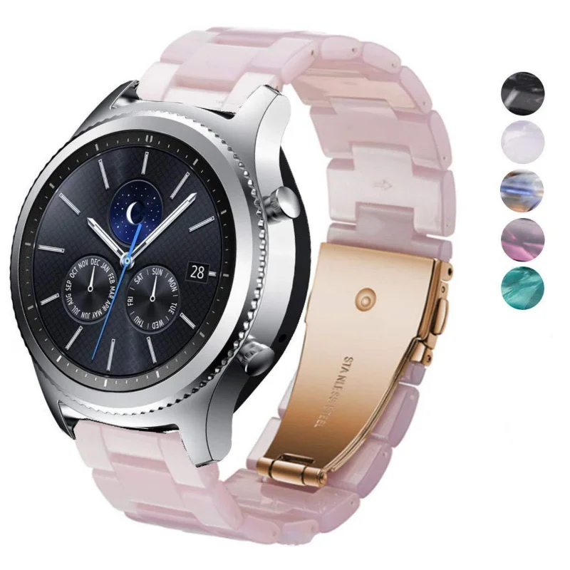 

Ремешок полимерный для Samsung Galaxy Watch 5/4 40 44 мм 3 46 мм Active 2 40 44 мм Gear S3, сменный Браслет Для Huawei Gt2 Watch, 20 мм 22 мм