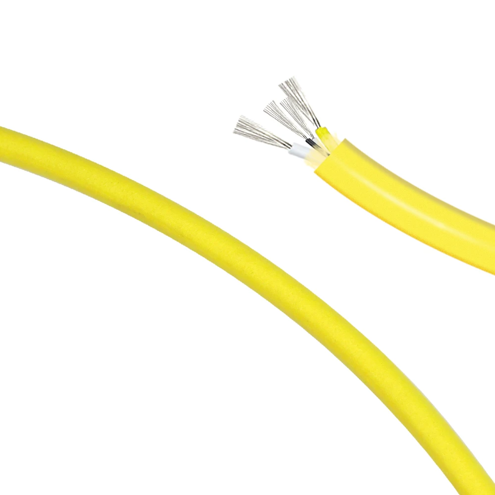 Customized 2x22AWG + 2x27AWG stranded conductor waterproof underwater RC cable for signal control of marine floating robots