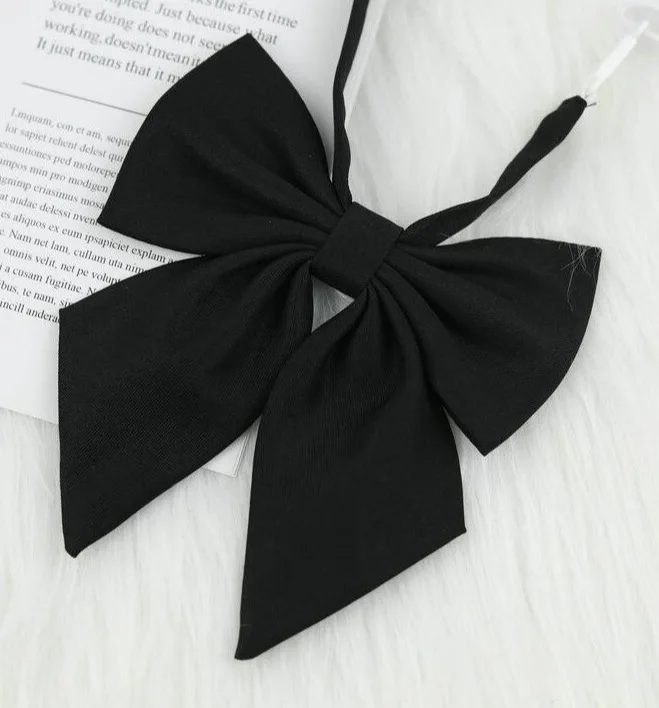 JK Uniform College Style Solid Color Female Student Bow Tie School Uniform Japanese Sailor Suit Bow Akabane