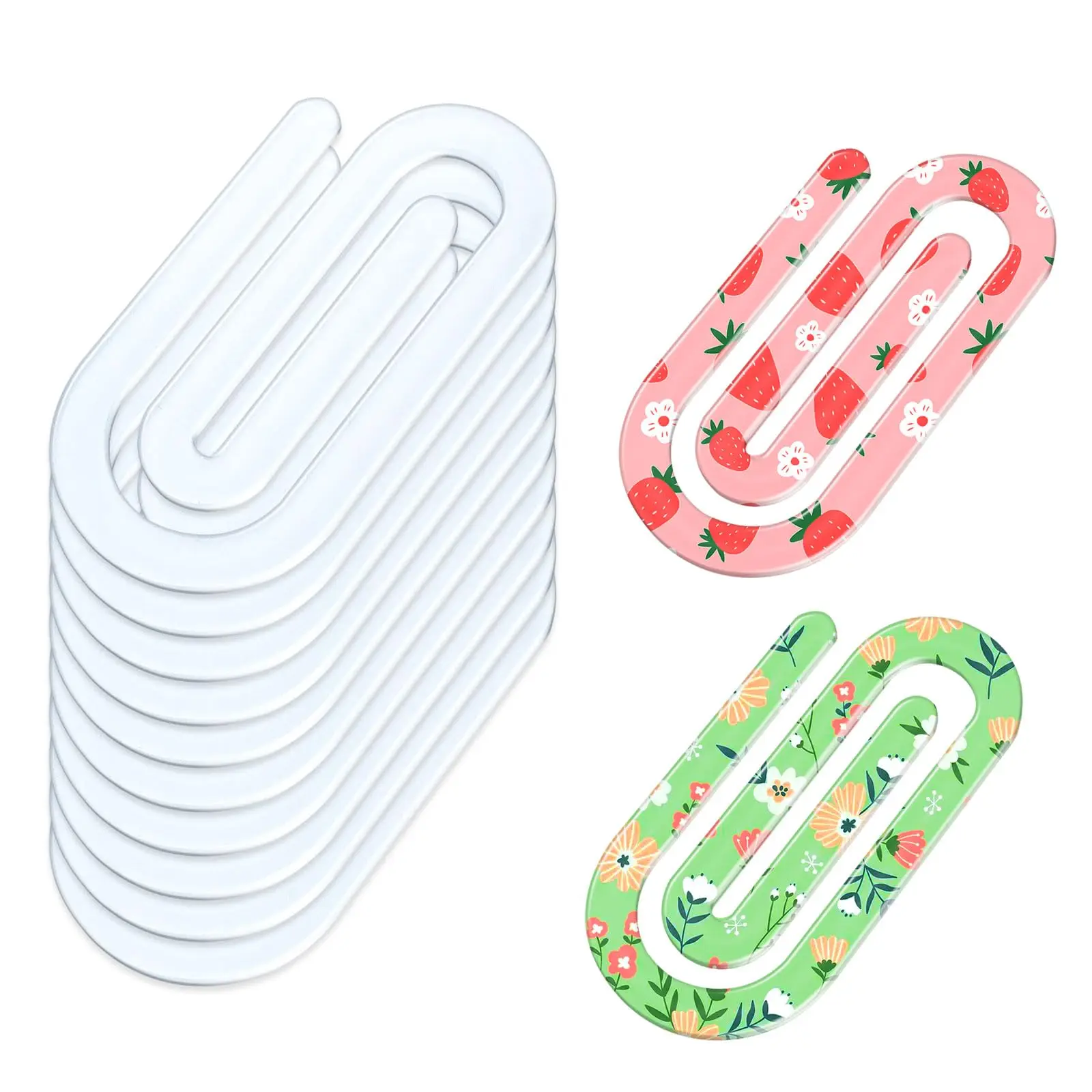 

Blanks Acrylic Paper Clip,Jumbo Paper Clip Clear for Heat Transfer DIY Design,School Stationery Office,Home Gift Crafts Supplies