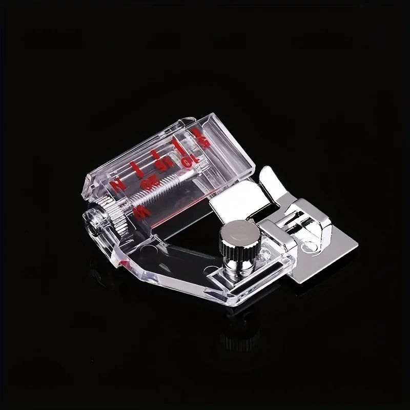 1pc Hemming And Fabric Strip Presser Foot Multifunctional Adjustable Width Household Sewing Machine Accessories